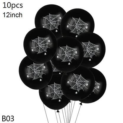 Fun Color B&W Halloween Balloons Multiple Styles