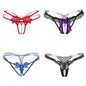 Embellished 4-Pack Thong Women's Cutout G-String Huge Variety