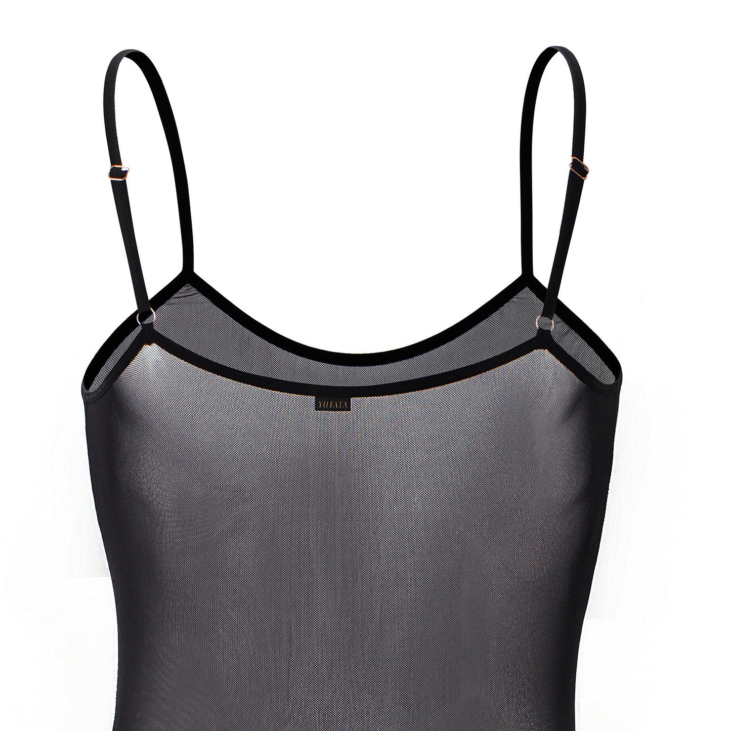 Men's Sling One-Piece Mesh Vest See-Through Open Hole