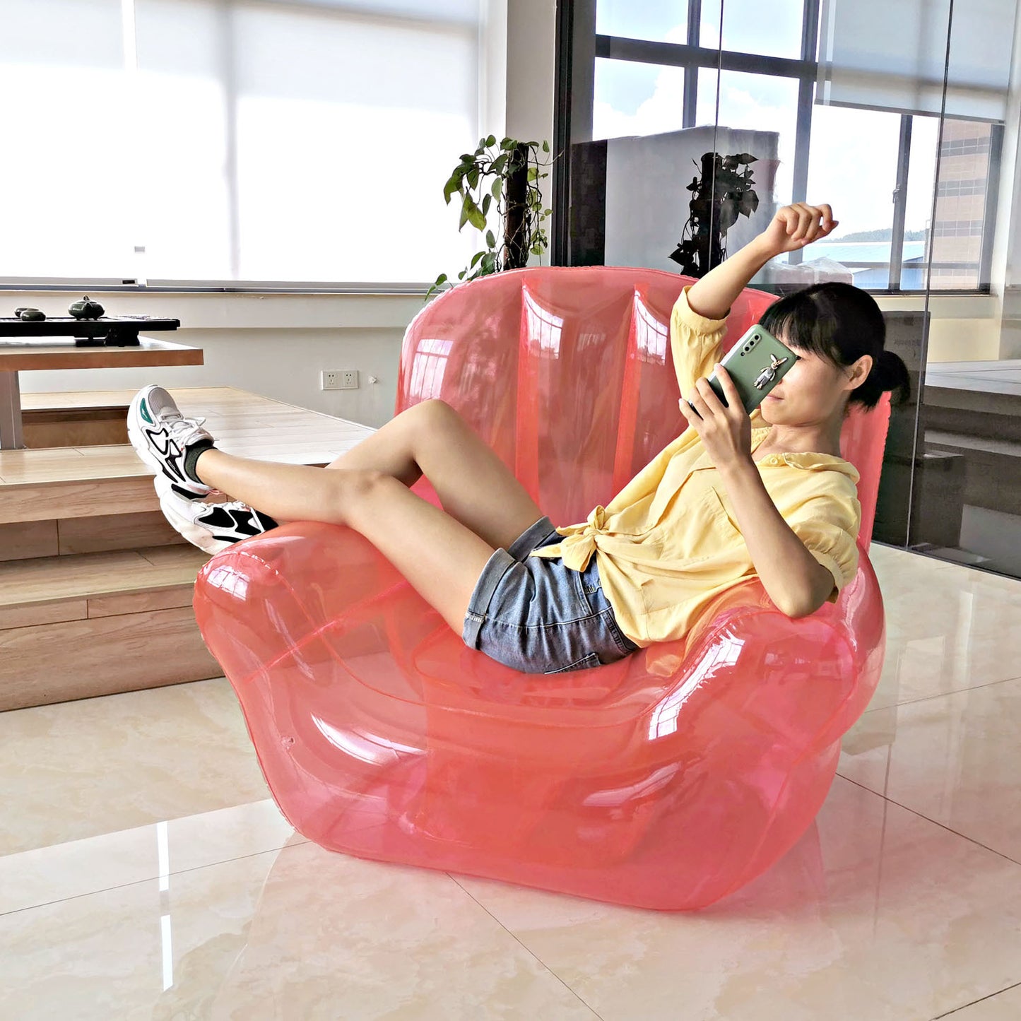 Transparent Clear Or Covered Inflatable Sofa Couch Multiple Styles