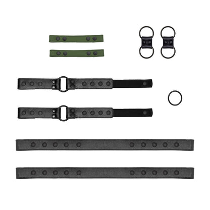 Military Green Genuine Leather Chest Strap Multiple Sizes