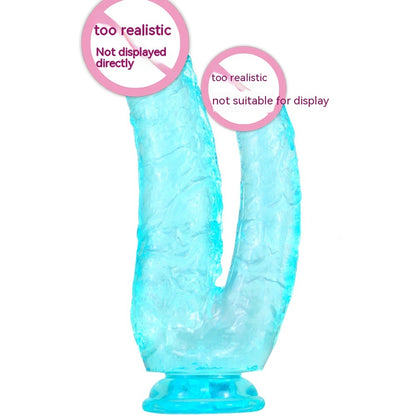 Double-Headed Dildo Suction Cup Plug