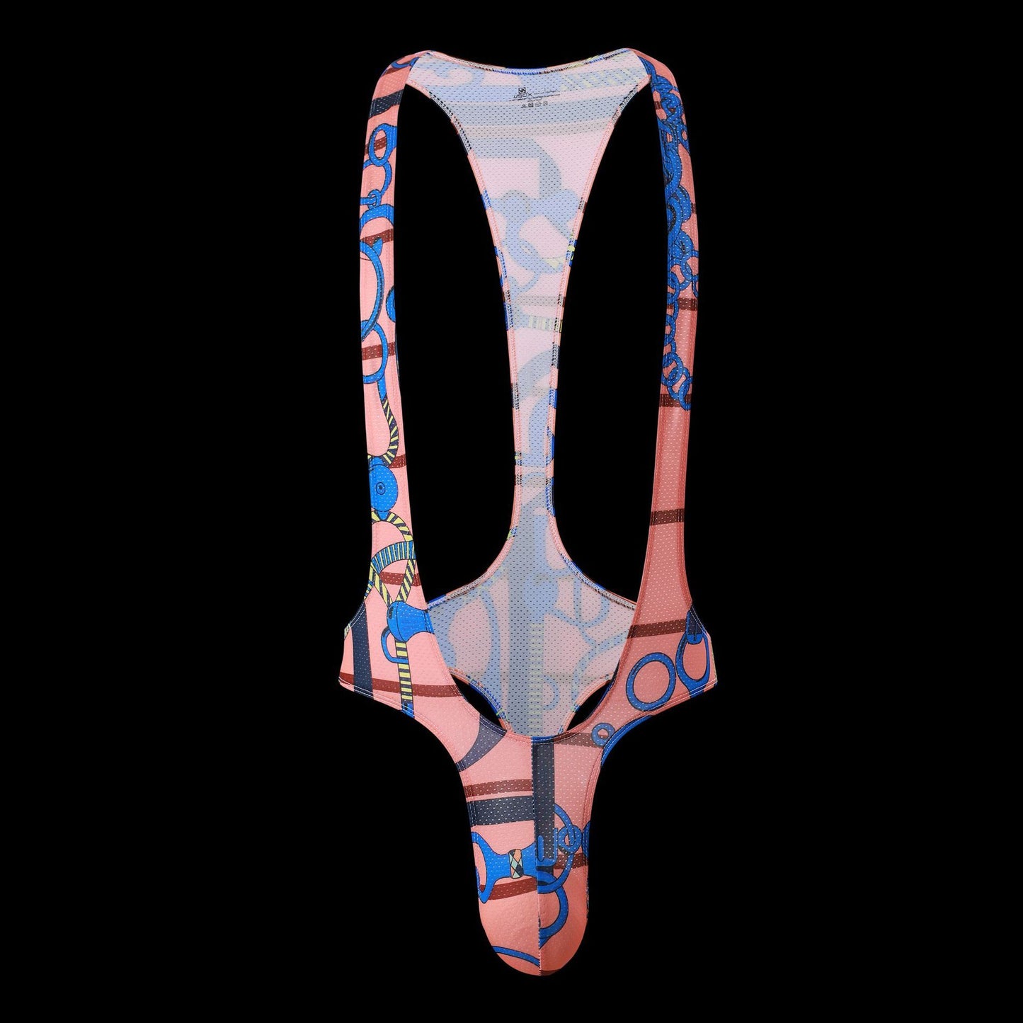 Men's Jjsox Print Thong Erotic Jumpsuit Huge Variety