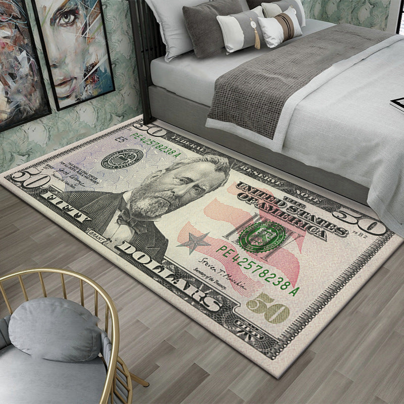 Global World Money Currency Fun Carpet Huge Variety