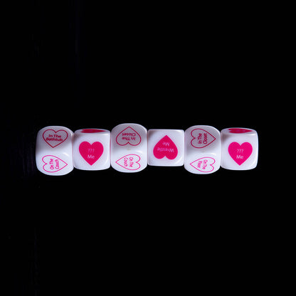 English Couple Printed 2 Dice Round Corner