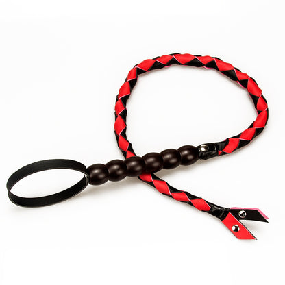 Leather Whip Prop Training And Punishment Tool Female