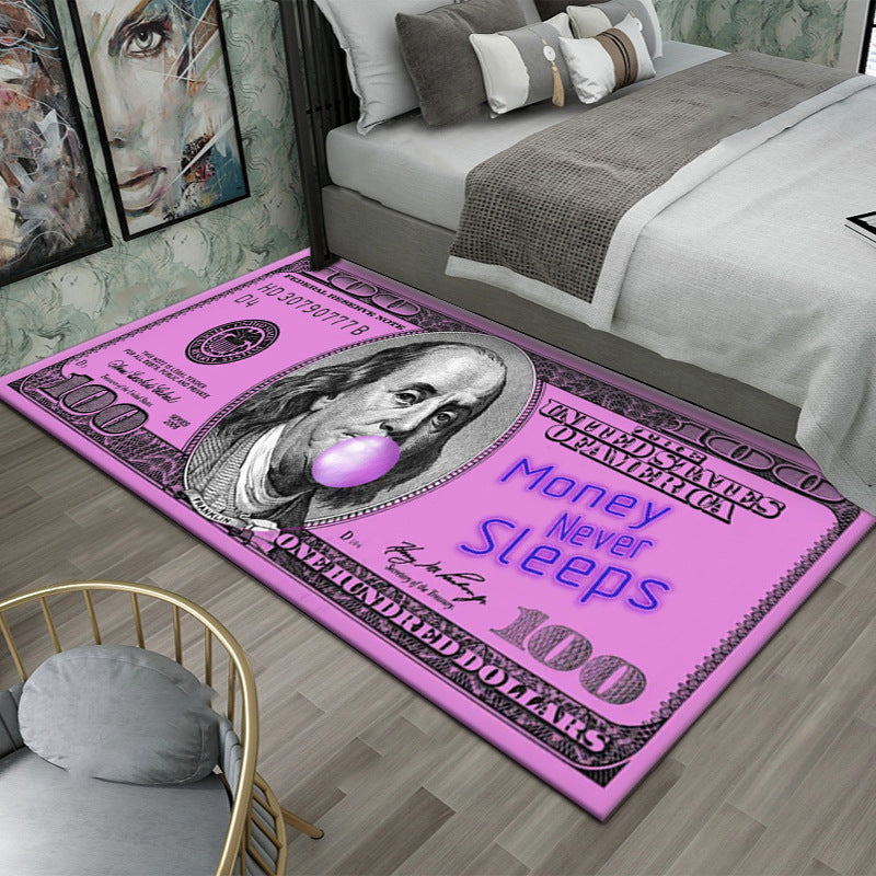 Global World Money Currency Fun Carpet Huge Variety