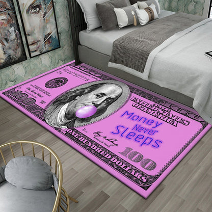 Global World Money Currency Fun Carpet Huge Variety