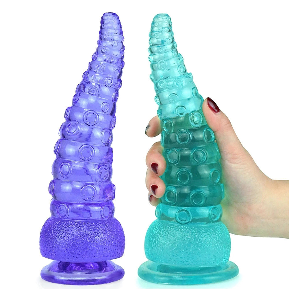 Crystal Octopus Tail Transparent Soft Butt Plug