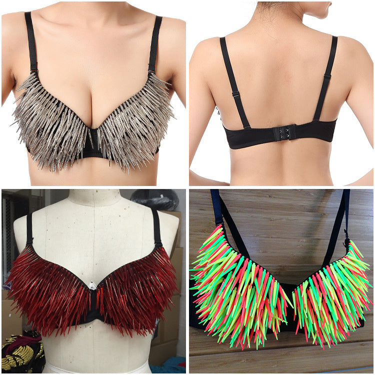 Exotic Rivet Bra Performance Outfit