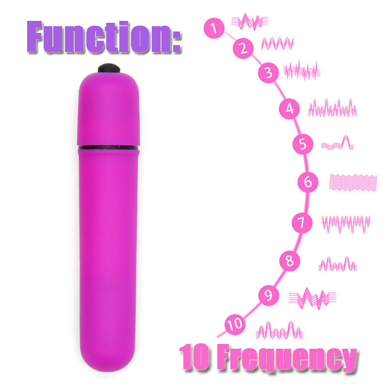 10 Frequency Vibration Mini Round Head Bullet Multiple Colors