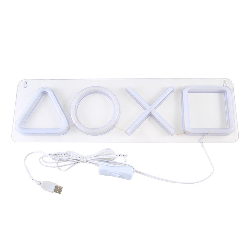 "Playstation" Remote Symbols LED Neon Acrylic Backboard Lamp