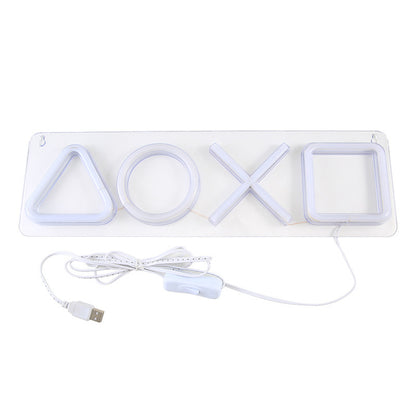 "Playstation" Remote Symbols LED Neon Acrylic Backboard Lamp