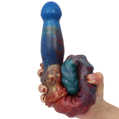 Double Headed Dragon Dildo Ribbed Pattern Plug