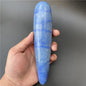 Thick Natural Blue Massaging Stone Crystal