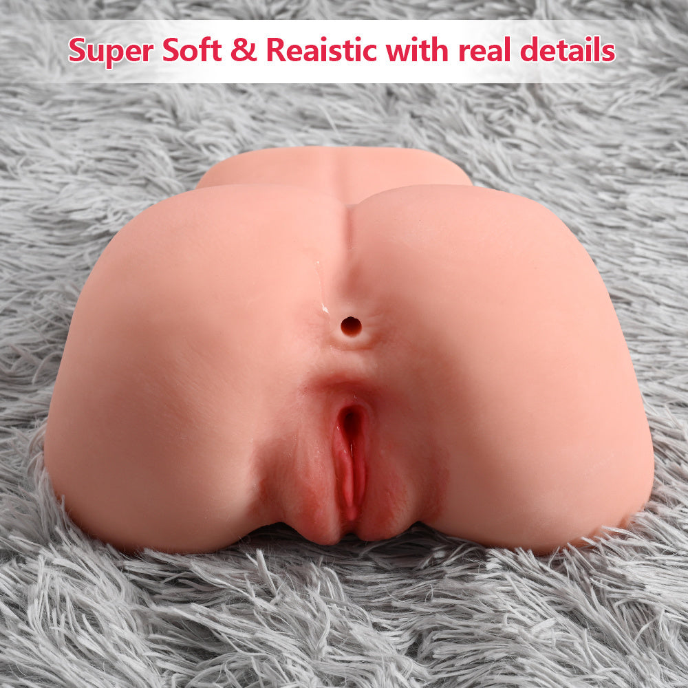 Realistic Texture Round Butt Anal Pussy Insert