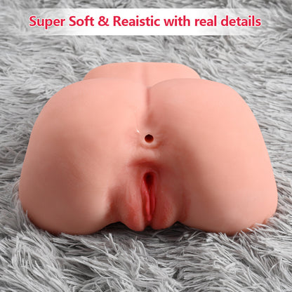 Realistic Texture Round Butt Anal Pussy Insert