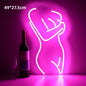 LED Back Neon Light Bar Seductive Glowing Woman Multiple Styles