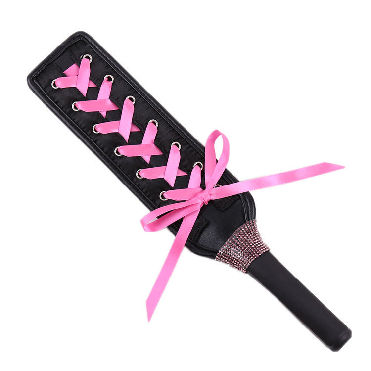 Cute Lace Up Diamond Leather Hand Pat Toy