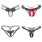 Embellished 4-Pack Thong Women's Cutout G-String Huge Variety