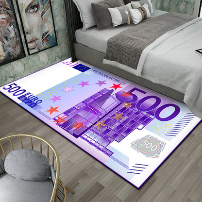 Global World Money Currency Fun Carpet Huge Variety