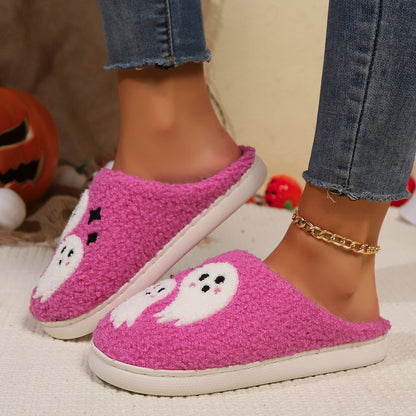 Halloween Cartoon Ghost Cotton Slippers