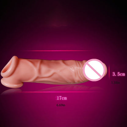 Stretchable Male Cock Extender Dildo