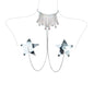 Rhinestone Breast Pad Body Chains Metal Chest Accessories