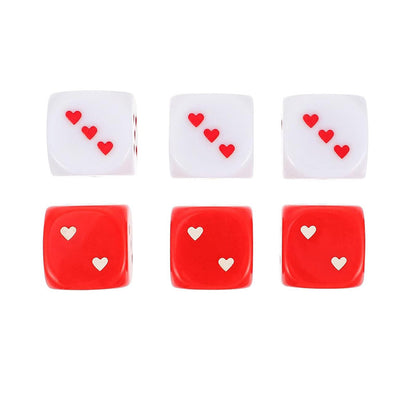 Heart-Shaped Dice Game Plus Size 25MM