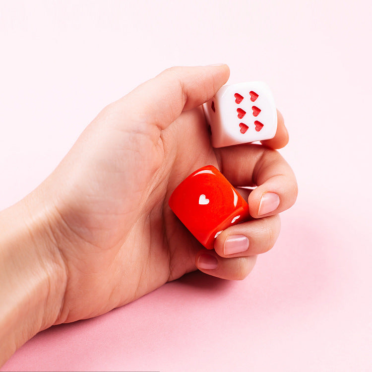 Heart-Shaped Dice Game Plus Size 25MM