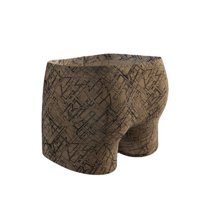 Men's Ice Silk Mid-Waist Boxers