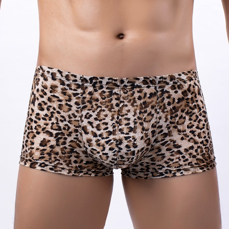 Boxer Briefs Animal Print Low Waist Underwear