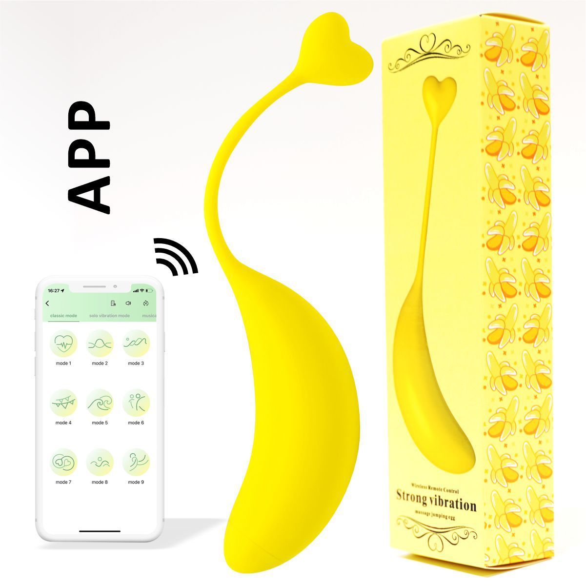 Fruit Banana APP Or Remote Control Vibrator