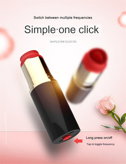 10 Frequency Lipstick Oscillator Women's Vibrator