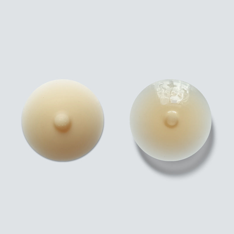 Solid Skin-Tone Matching Nipple Stick Invisible Non-Marking Silicone