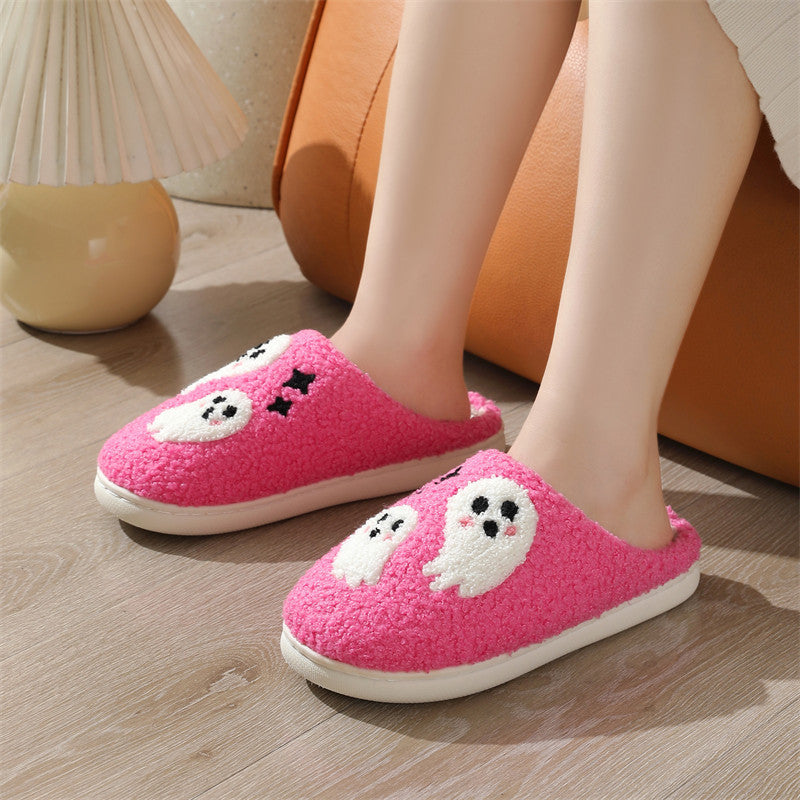 Halloween Cartoon Ghost Cotton Slippers