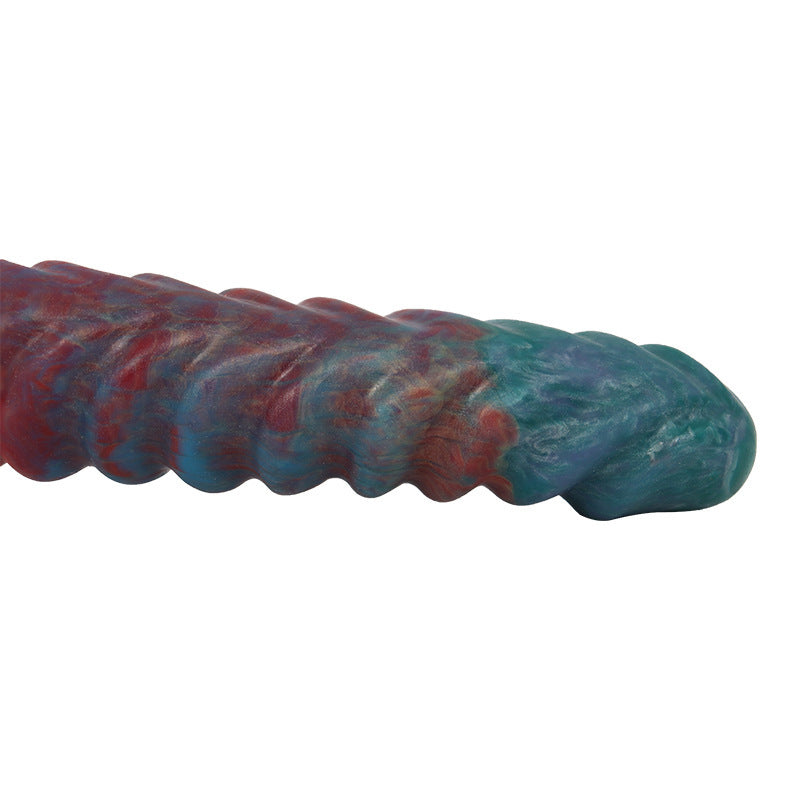 Double Headed Dragon Dildo Ribbed Pattern Plug