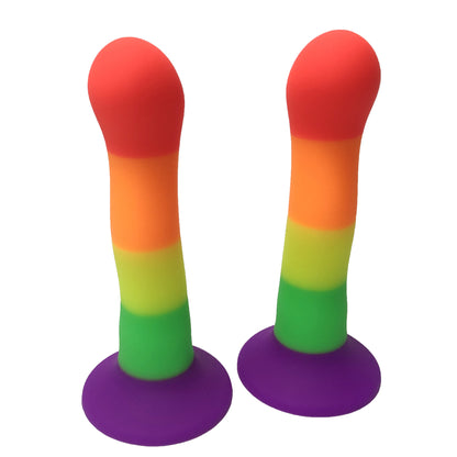 Rainbow Color Special-Shaped Silicone Butt Plug