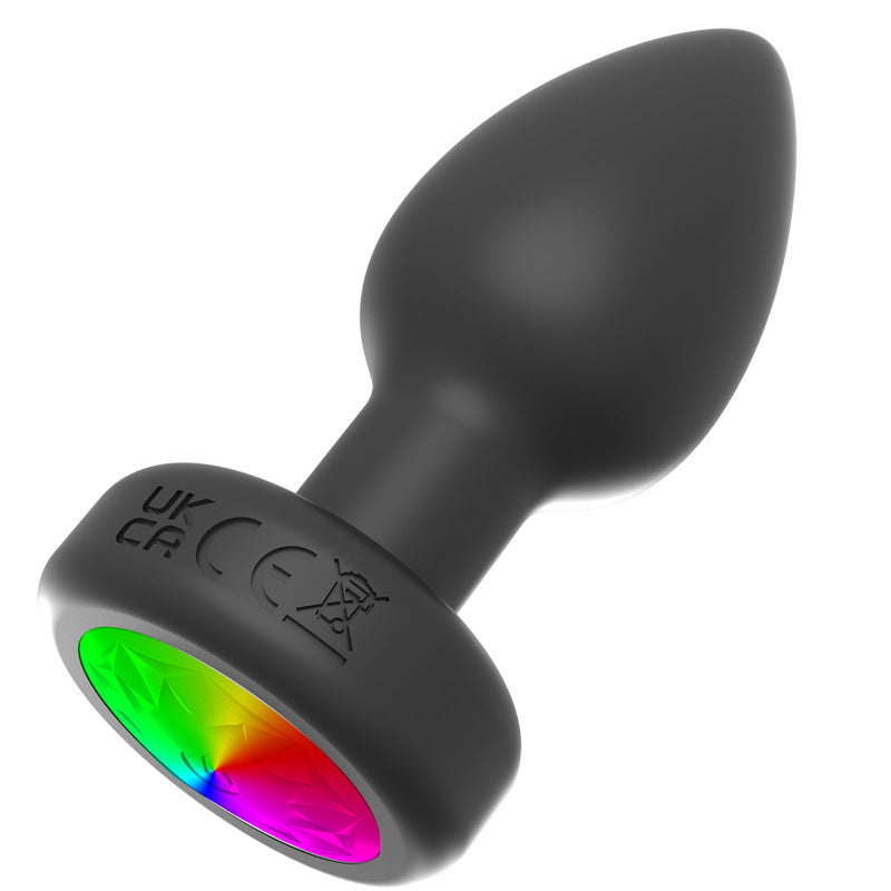 Colored Lights Butt Plug Wireless Remote Control Silicone