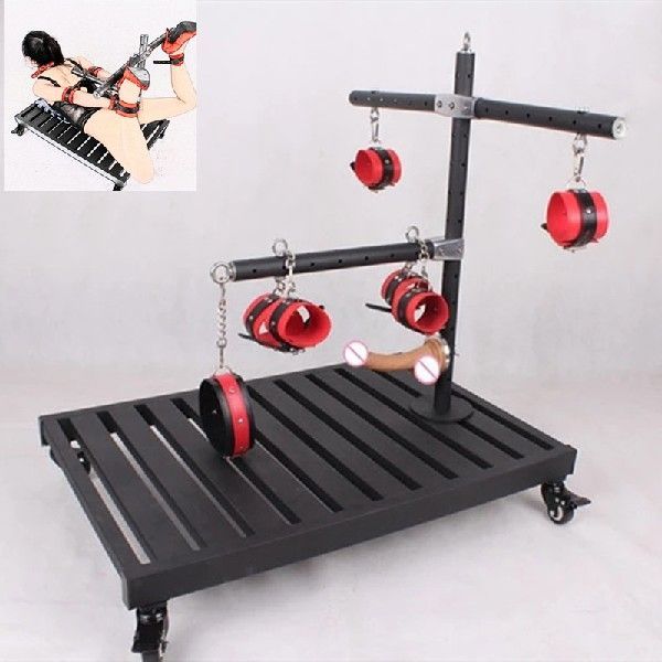 Professional Sex Trolly Full-Body Restraint Frame Set