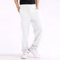 Casual Straight Solid Loose Pockets Trousers