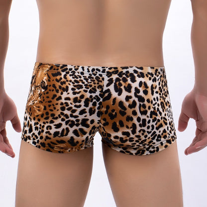 Boxer Briefs Animal Print Low Waist Underwear