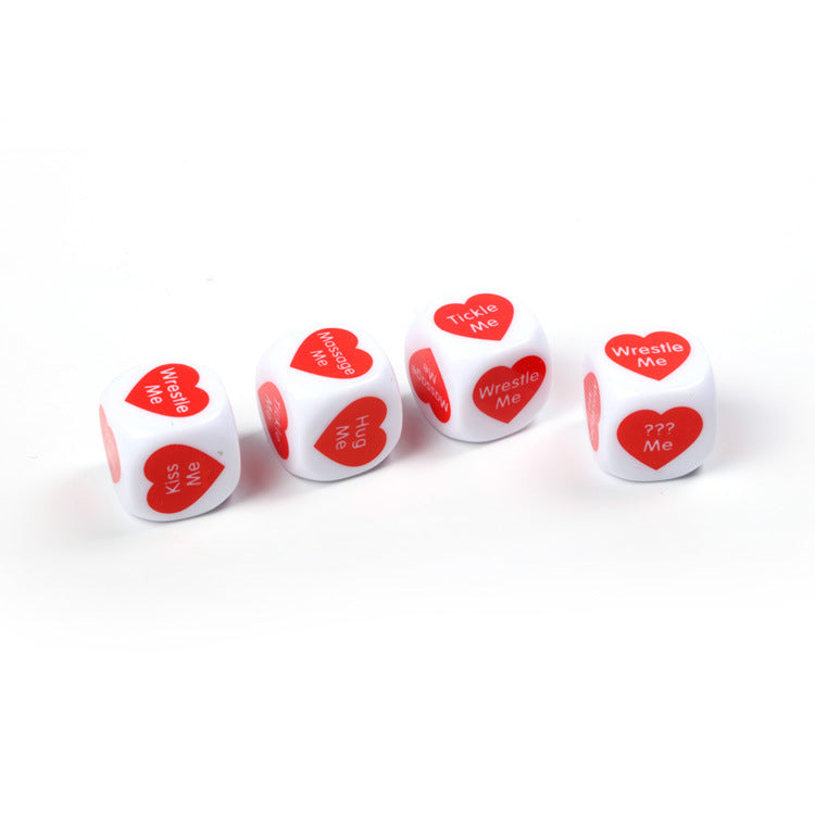 English Couple Printed 2 Dice Round Corner