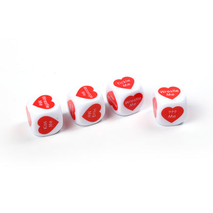 English Couple Printed 2 Dice Round Corner