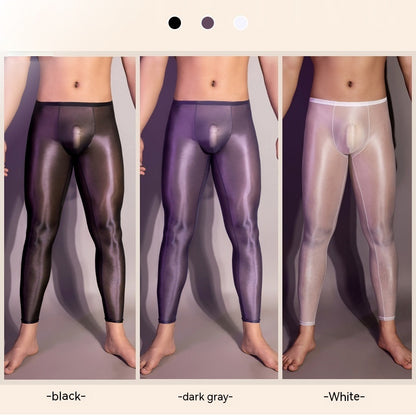 Men's Shiny Tight Leggings Silky