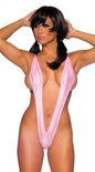 Women's Hanging Neck Back Bodysuit Multiple Colors