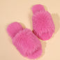 Pantuflas de felpa suaves y abiertas