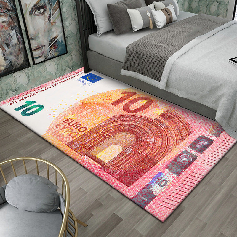 Global World Money Currency Fun Carpet Huge Variety