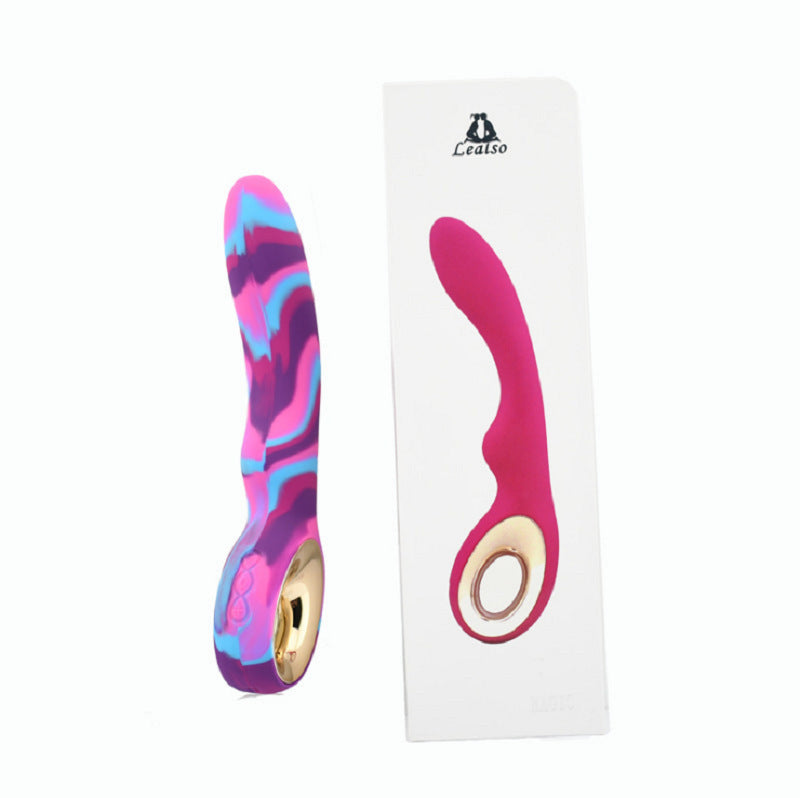 Unisex Whale Camouflage Vibrator USB Charging Silicone Rod