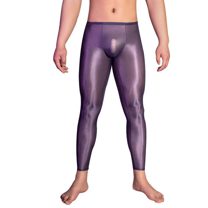 Men's Shiny Tight Leggings Silky